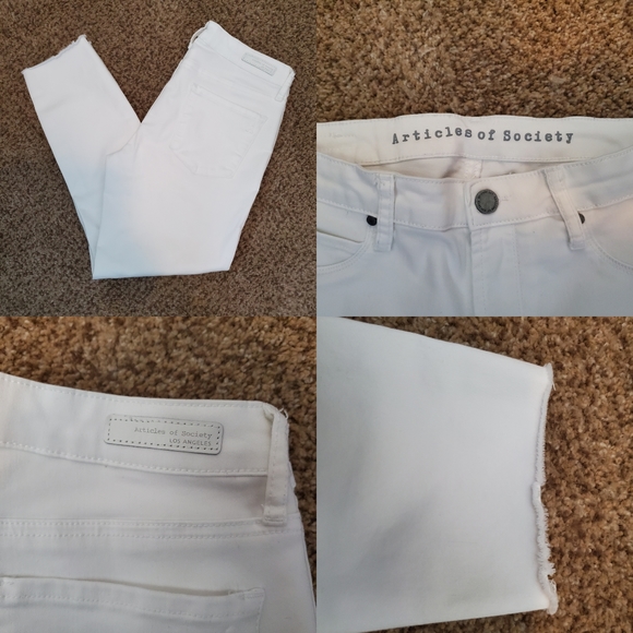 Articles of Society White Cropped Jeans - Picture 3 of 8